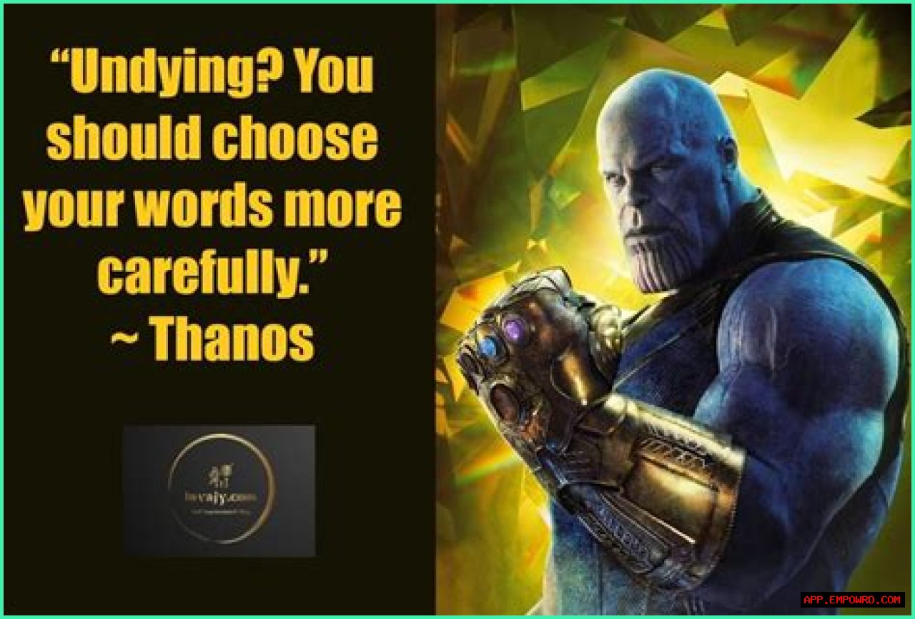 Unlocking The Wisdom Of Thanos: A Collection Of Powerful Quotes